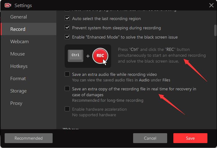 settings-recording
